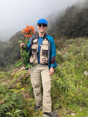 portrait of carrie tribble in the field