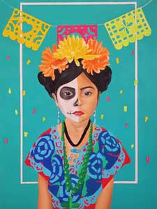 dia de los muertos painting by jake prendez