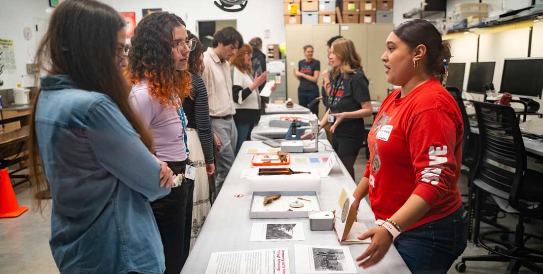 archaeology workroom during behind the scenes night 2024